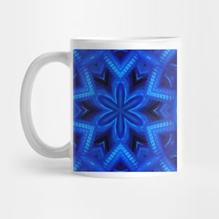 NEON BLUE FLORAL FANTASY Mug